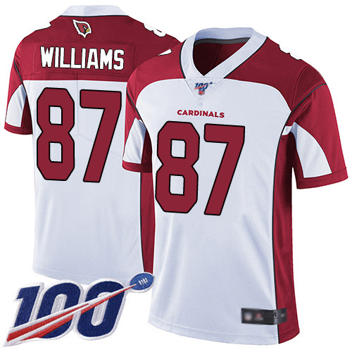 Arizona Cardinals Limited White Men Maxx Williams Road Jersey NFL Football 87 100th Season Vapor Untouchable